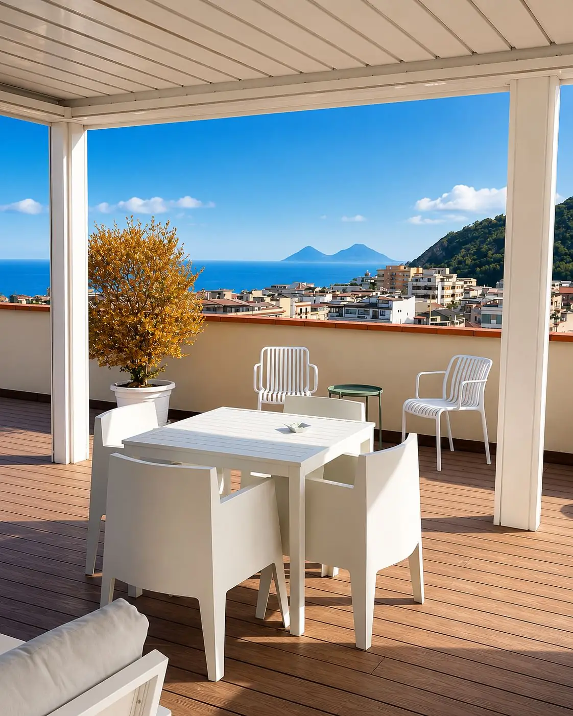 Il rooftop, settimo piano · 140 m² sulle Eolie